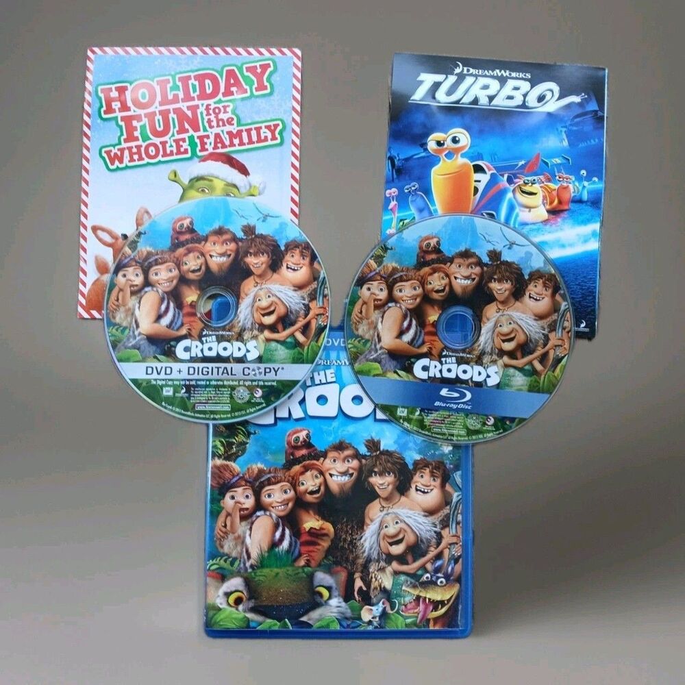 DreamWorks - The Croods (Blu-ray / DVD + Digital Copy) DVDs 2013 Rated PG UV